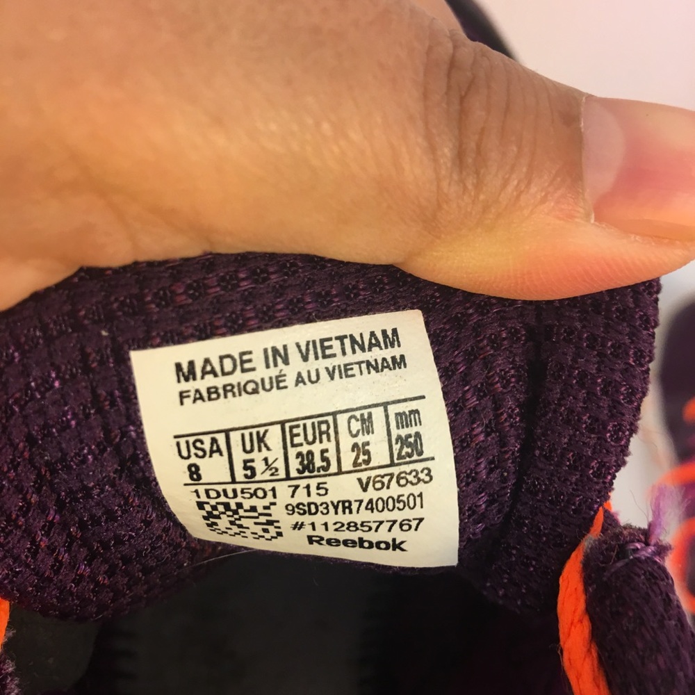 Reebok Sublite Sneakers US size 8 Purple Running - Picture 6 of 7